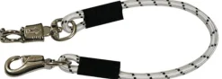 Outlet SHILOH STABLES TACK 24" Bungee Trailer Tie White/Black