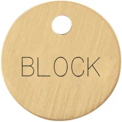 Hot DOVER DROPSHIP 1'' Round Bridle & Accessory Tag