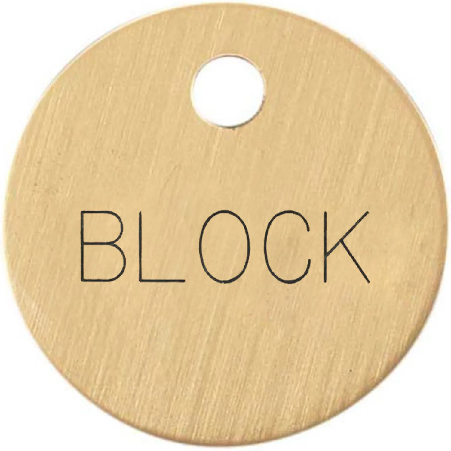 Best DOVER DROPSHIP 1'' Round Halter Tag