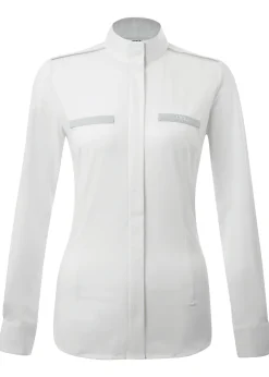 Clearance HORSEWARE AA® Ladies’ Monaco Dress Shirt White/Grey