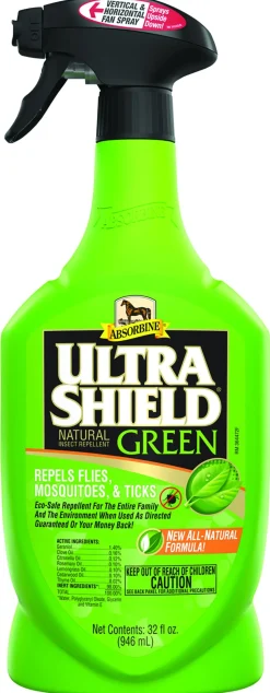 Hot ANIMAL HEALTH INT Absorbine® UltraShield® Green Natural Fly Repellent - Quart