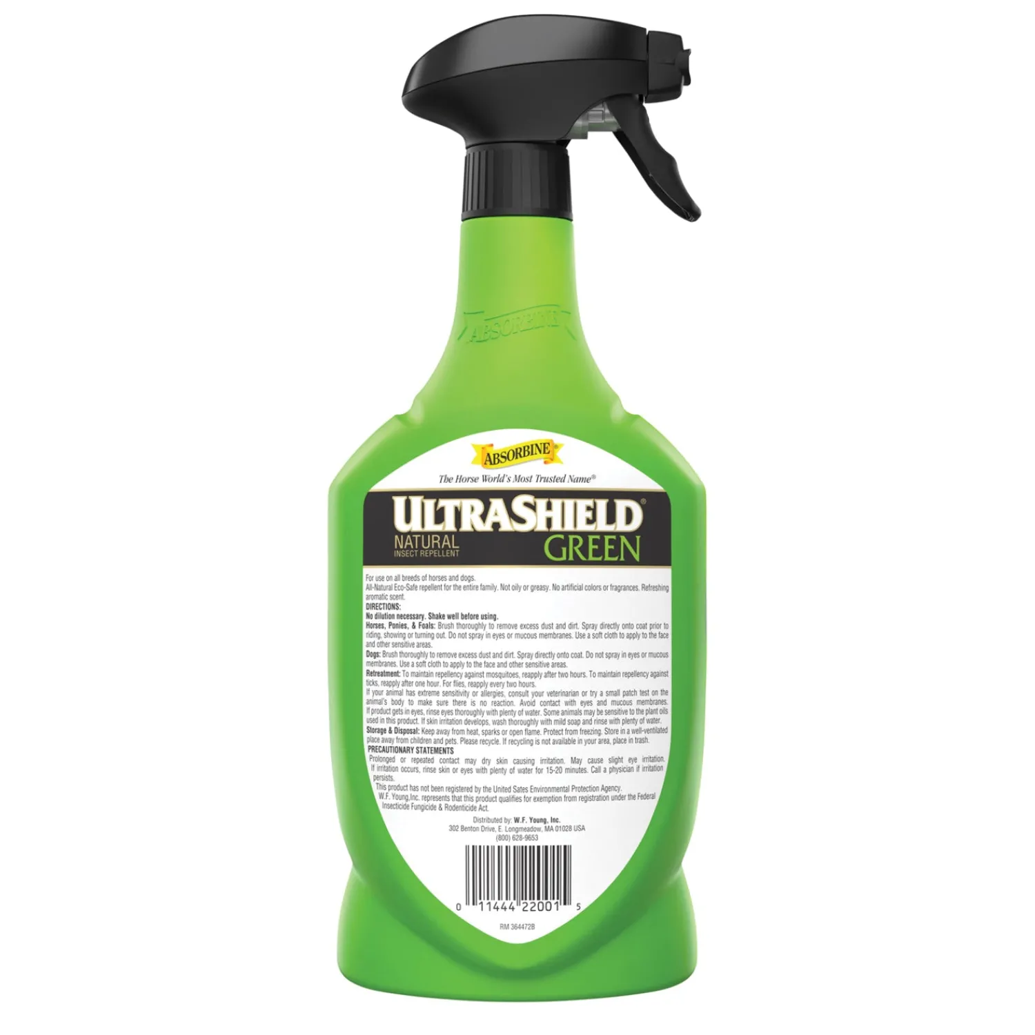 Hot ANIMAL HEALTH INT Absorbine® UltraShield® Green Natural Fly Repellent - Quart