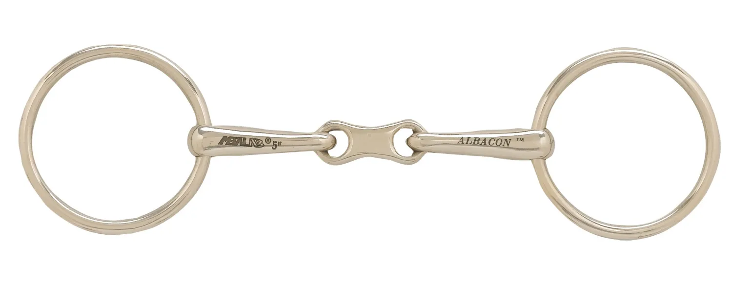 New ERS AlBaCon™ French Link Bradoon Bit German Silver