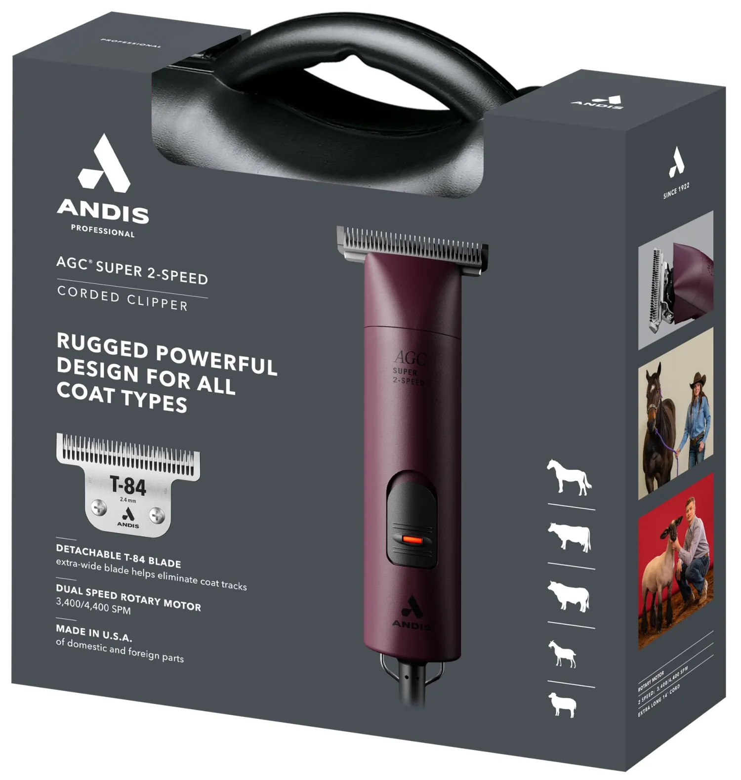 Outlet ANDIS COMPANY Andis® AGC Super 2-Speed™ Clipper with T-84 Blade