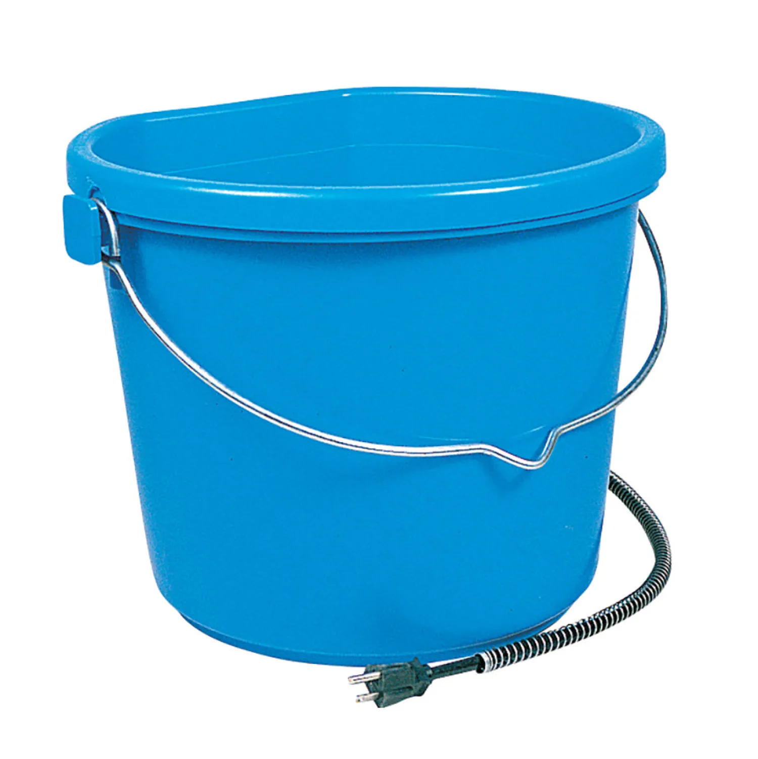 ANIMAL HEALTH INT API® 20-Quart Heated Flatback Bucket Blue
