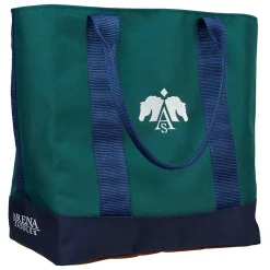 Discount SADDLERY BRANDS INTL Arena Maxi Tote Bag Green/Navy/White