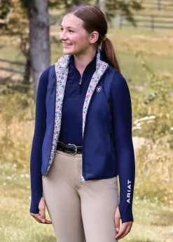 Sale ARIAT-APPAREL Ariat® Kids’ Bella Reversible Vest Posey Pony Print