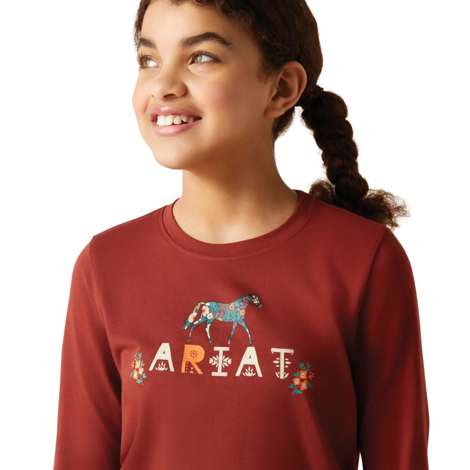 Online ARIAT-APPAREL Ariat® Kids’ Blossom Pony Tee Fired Brick