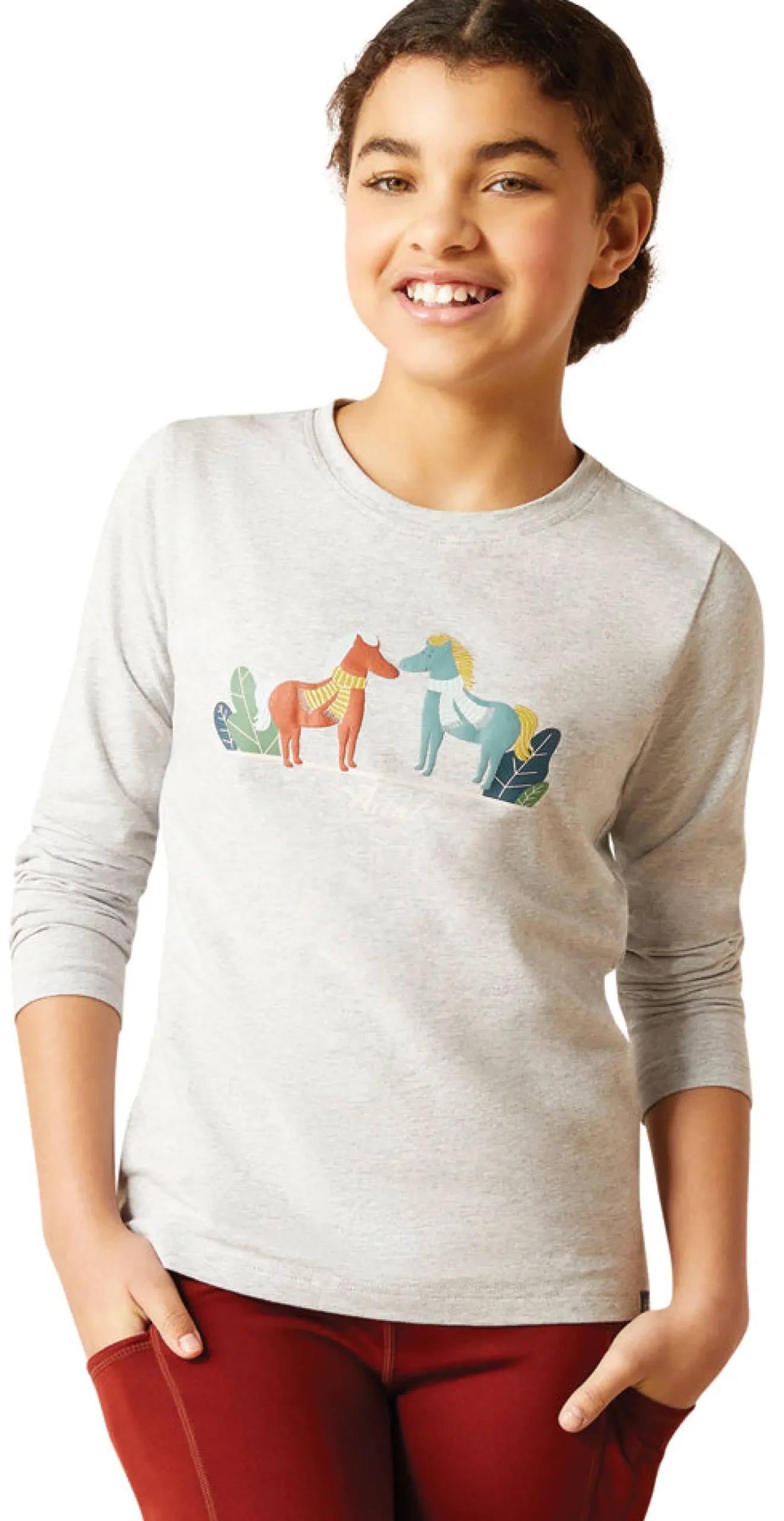 Discount ARIAT-APPAREL Ariat® Kids’ Winter Fashions Tee Heather Grey