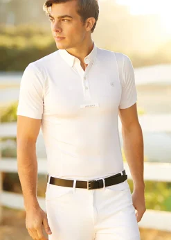 Clearance ARIAT-APPAREL Ariat® Men’s Tek Short Sleeve Show Shirt White