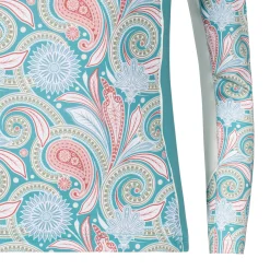 Hot ARISTA EQUESTRIAN Arista® Ladies’ Viva Quarter-Zip Long Sleeve Shirt Light Verdigris