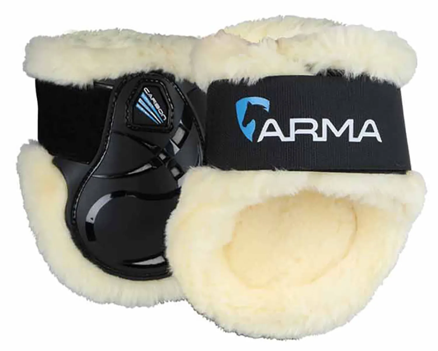Outlet SHIRES EQUESTRIAN ARMA Carbon SupaFleece Fetlock Boots Black