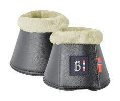 New EQUINAVIA B Vertigo Wellington Fleece-Top Bell Boots Black