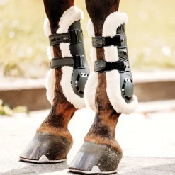 Discount BACK ON TRACK BOT LL Back on Track® Airflow Tendon Boots with Faux Fur Black