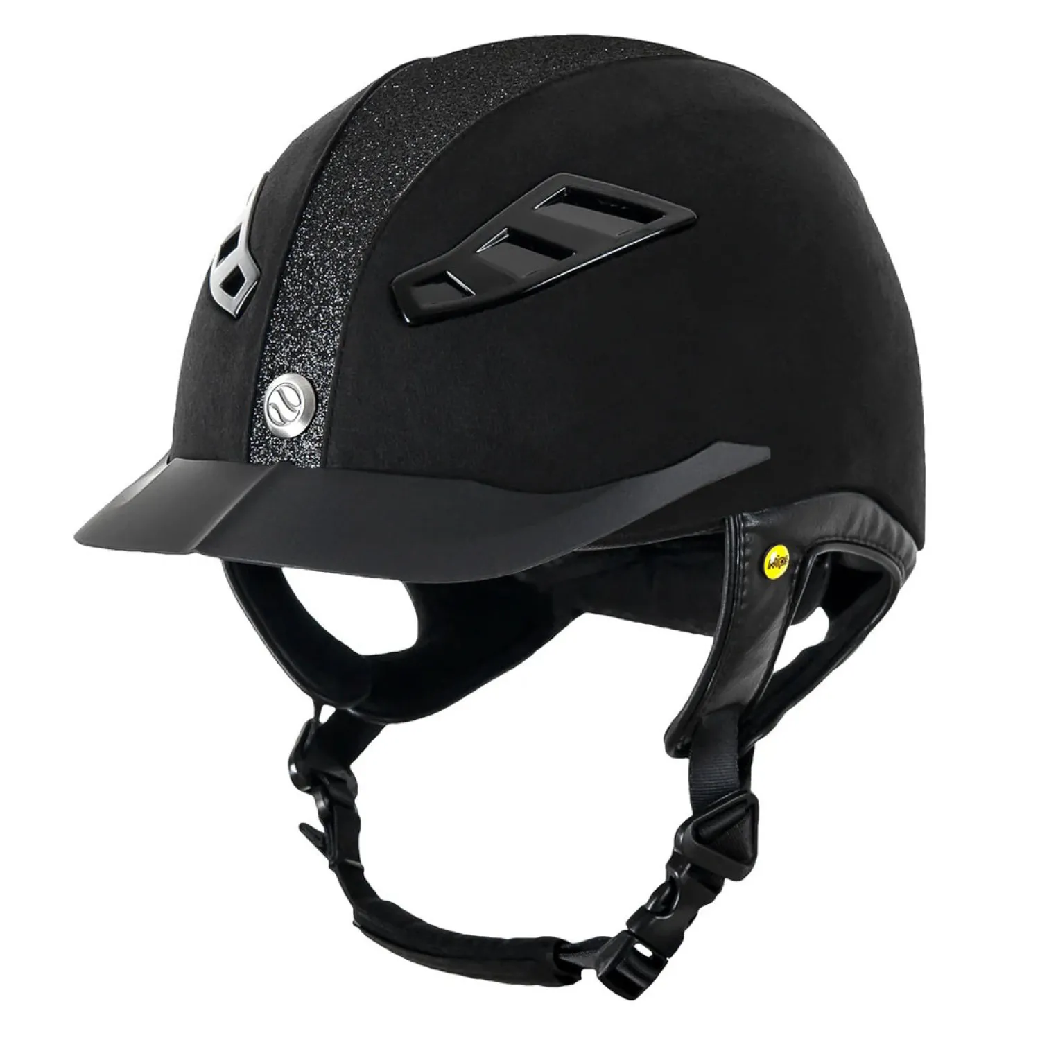 Online BACK ON TRACK BOT LL Back on Track® Lynx Micromocca Riding Helmet Black