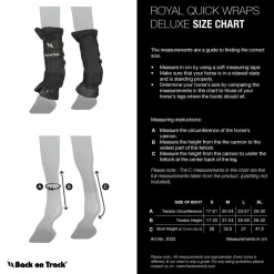 BACK ON TRACK BOT LL Back on Track® Royal Quick Wraps Deluxe Black/Black
