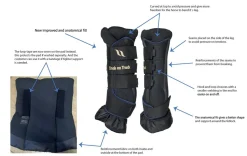 BACK ON TRACK BOT LL Back on Track® Royal Quick Wraps Deluxe Black/Black