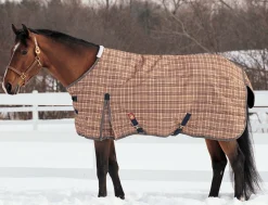 Best JACKS MFG Baker® Medium Weight Turnout Blanket Original Plaid