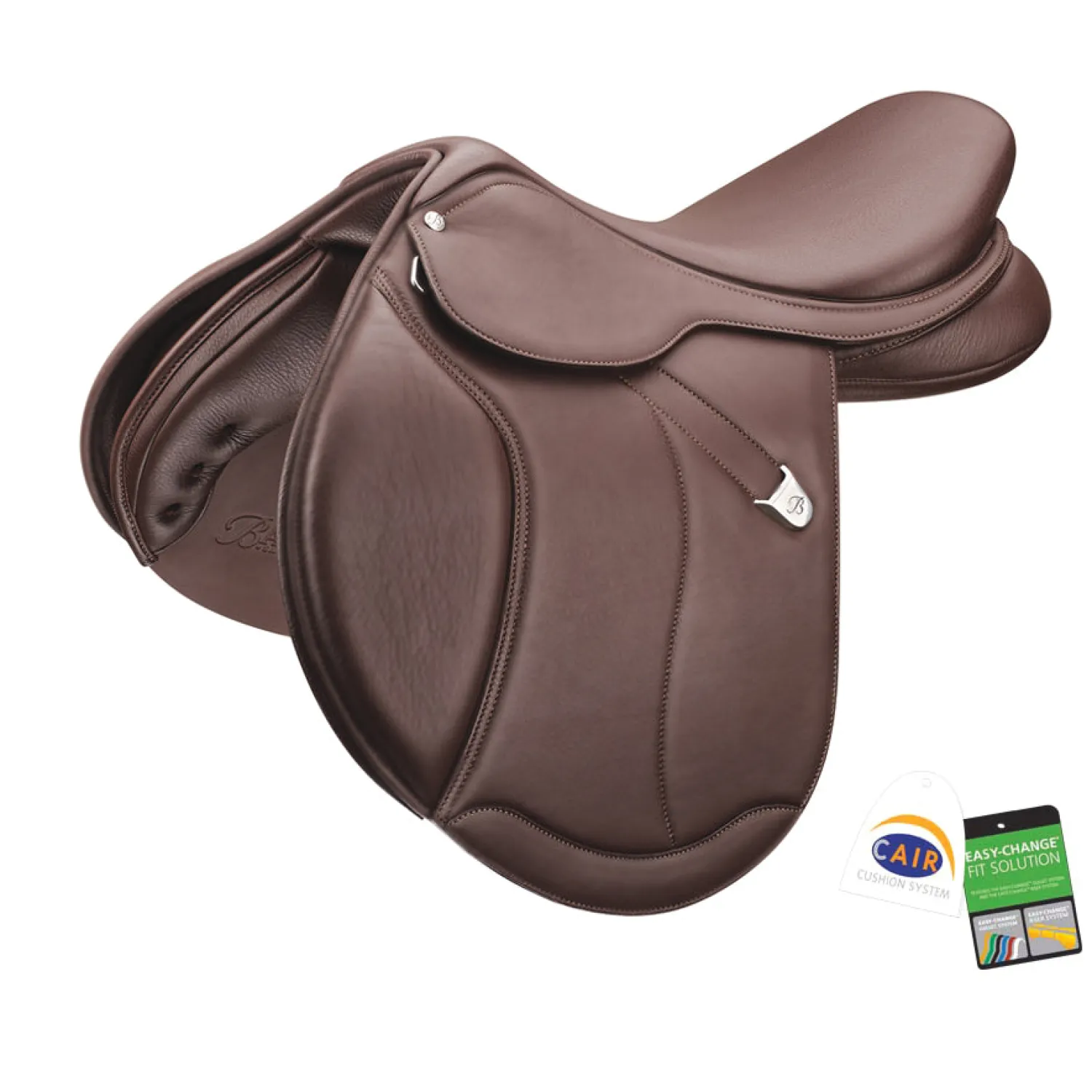 Hot SADDLERY BRANDS INTL Bates Caprilli Close Contact+ Saddle with Extended Flap and Luxe Leather Brown
