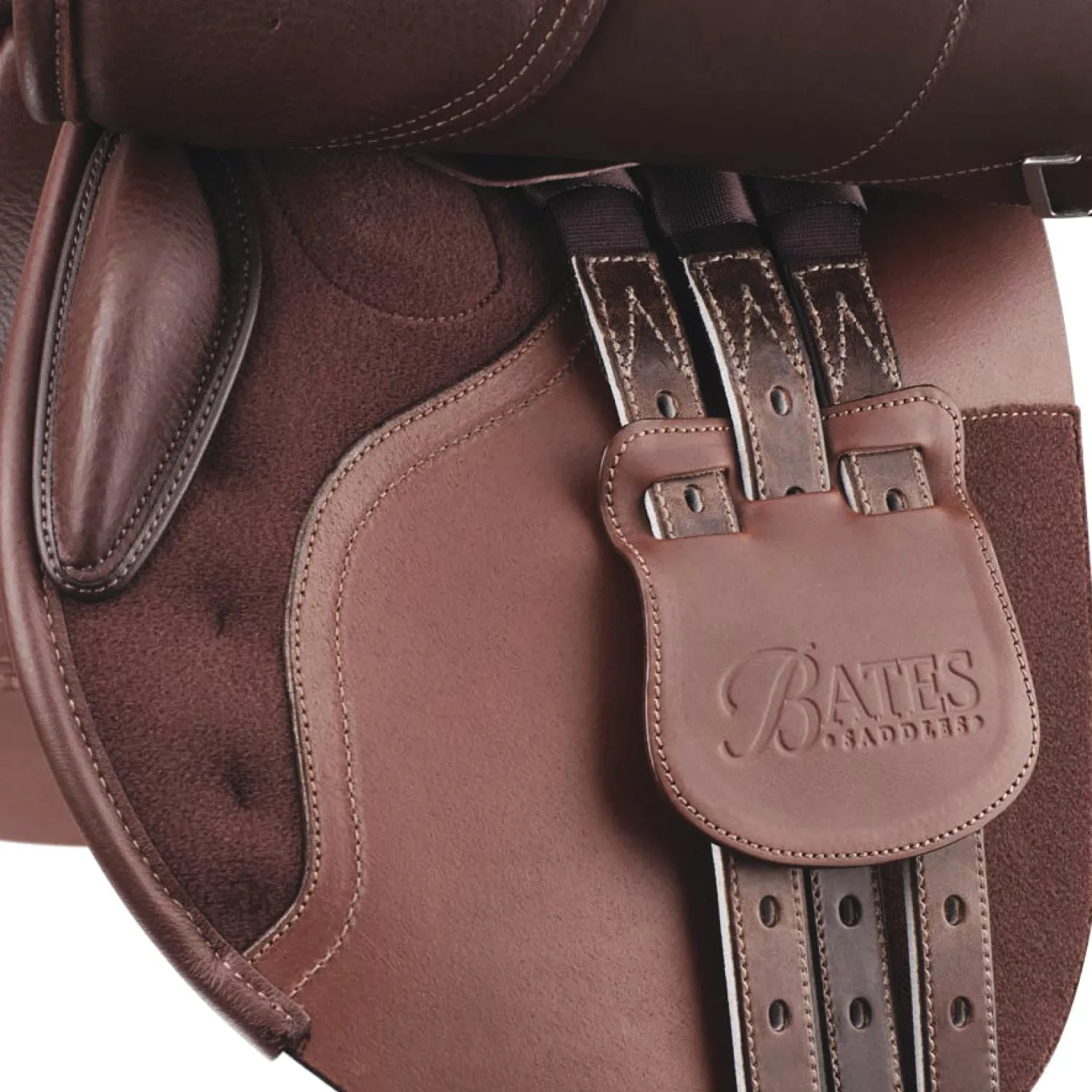 Hot SADDLERY BRANDS INTL Bates Caprilli Close Contact+ Saddle with Extended Flap and Luxe Leather Brown