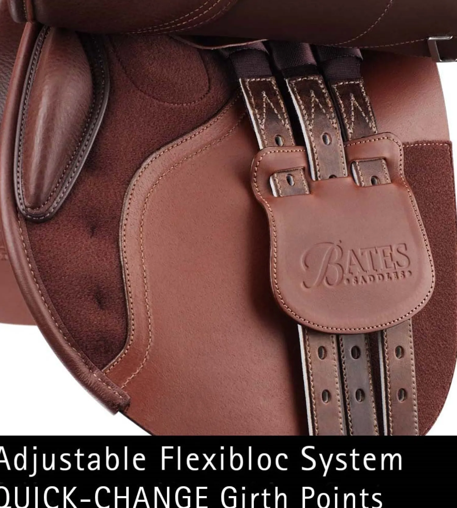 Best SADDLERY BRANDS INTL Bates Caprilli Close Contact Classic Saddle Brown