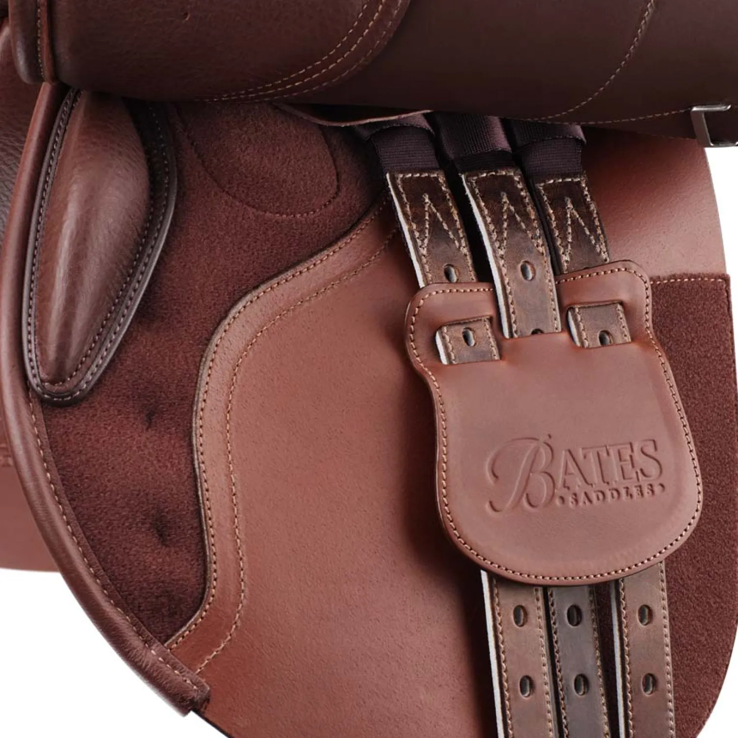 SADDLERY BRANDS INTL Bates Caprilli Close Contact+ Extended Flap Saddle Havana