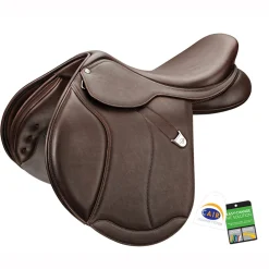 New SADDLERY BRANDS INTL Bates Caprilli Close Contact+ Saddle in Luxe Leather with CAIR® Classic Brown