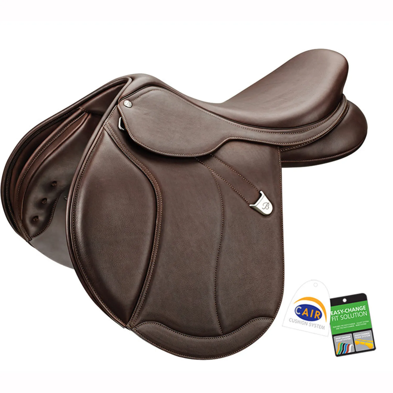 New SADDLERY BRANDS INTL Bates Caprilli Close Contact+ Saddle in Luxe Leather with CAIR® Classic Brown
