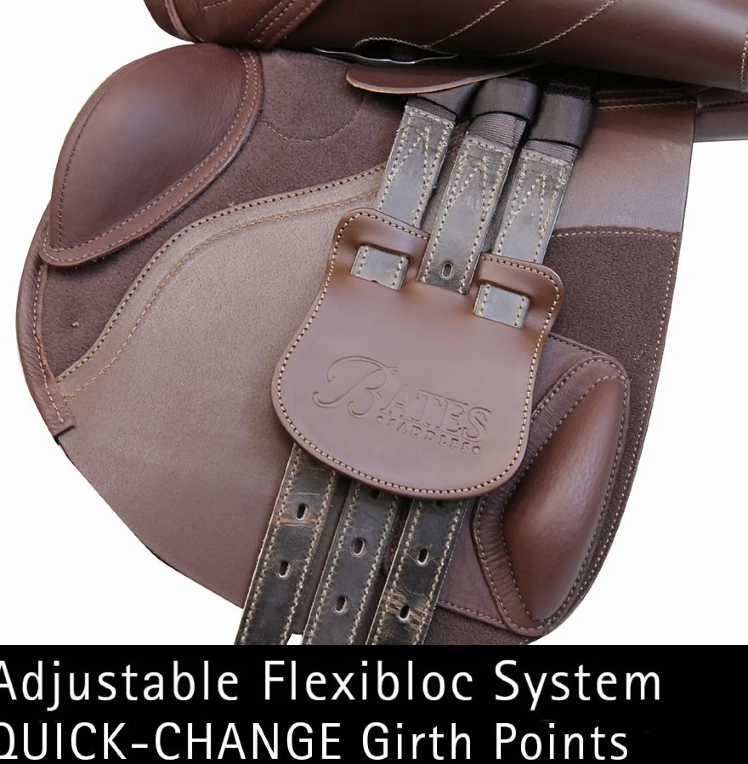 New SADDLERY BRANDS INTL Bates Elevation®+ Luxe Leather Saddle Brown