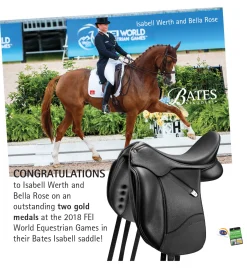 Discount SADDLERY BRANDS INTL Bates Isabell Luxe Leather Dressage Saddle Black