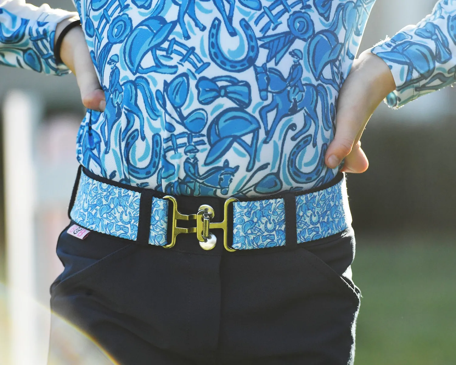 New BELLE AND BOW EQSTRN Belle & Bow Equestrian Children’s Belt