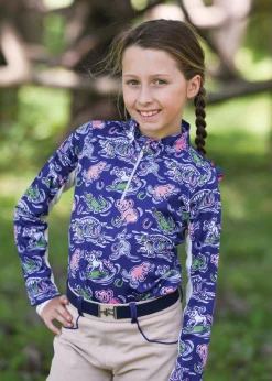 Hot BELLE AND BOW EQSTRN Belle & Bow Equestrian Children’s Short Sleeve Sun Shirt