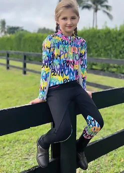 Outlet BELLE AND BOW EQSTRN Belle & Bow Equestrian Children’s Long Sleeve Sun Shirt