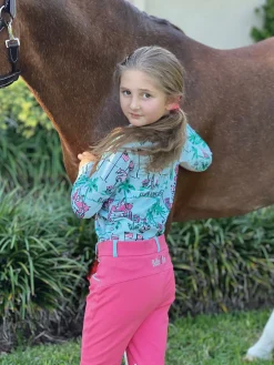 Outlet BELLE AND BOW EQSTRN Belle & Bow Equestrian Children’s Long Sleeve Sun Shirt
