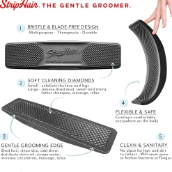 New RJ MATTHEWS Betty’s Best StripHair® Gentle Groomer™ Black