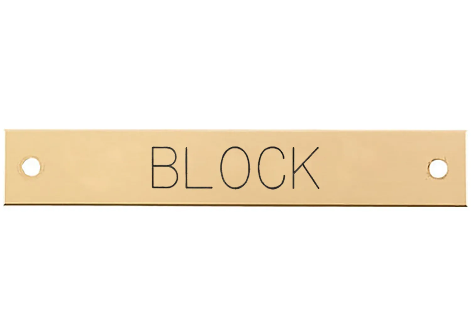 DOVER DROPSHIP Beveled Edge Halter Nameplate - 1 or 2 lines