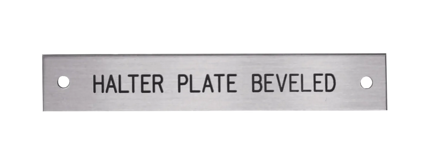 DOVER DROPSHIP Beveled Edge Halter Nameplate - 1 or 2 lines