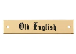 Outlet DOVER DROPSHIP Beveled Edge Saddle Nameplate
