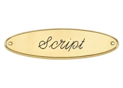Discount CRW Brass Raised Oval Nameplate
