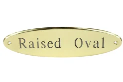 Discount CRW Brass Raised Oval Nameplate