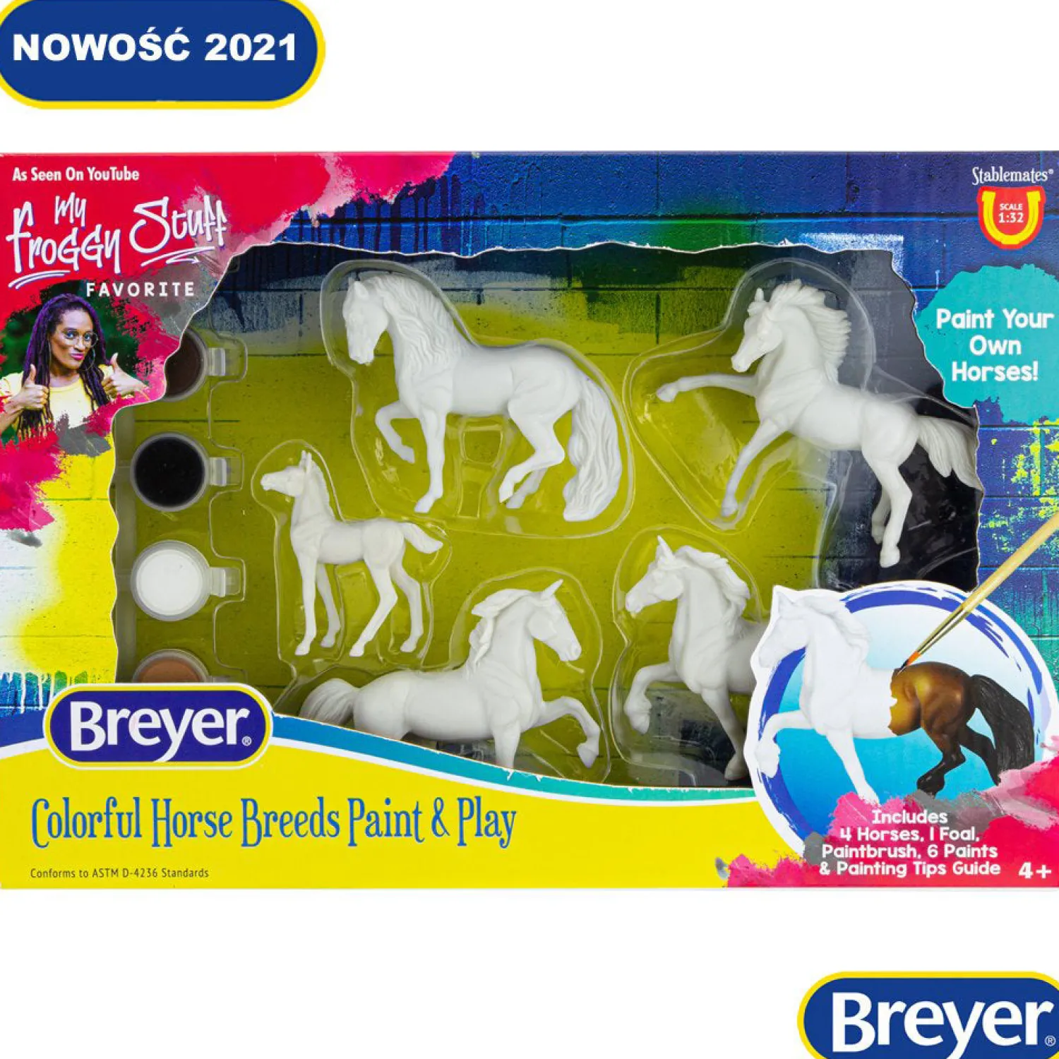 Clearance REEVES INTERNATIONAL Breyer® Colorful Breeds Paint & Play