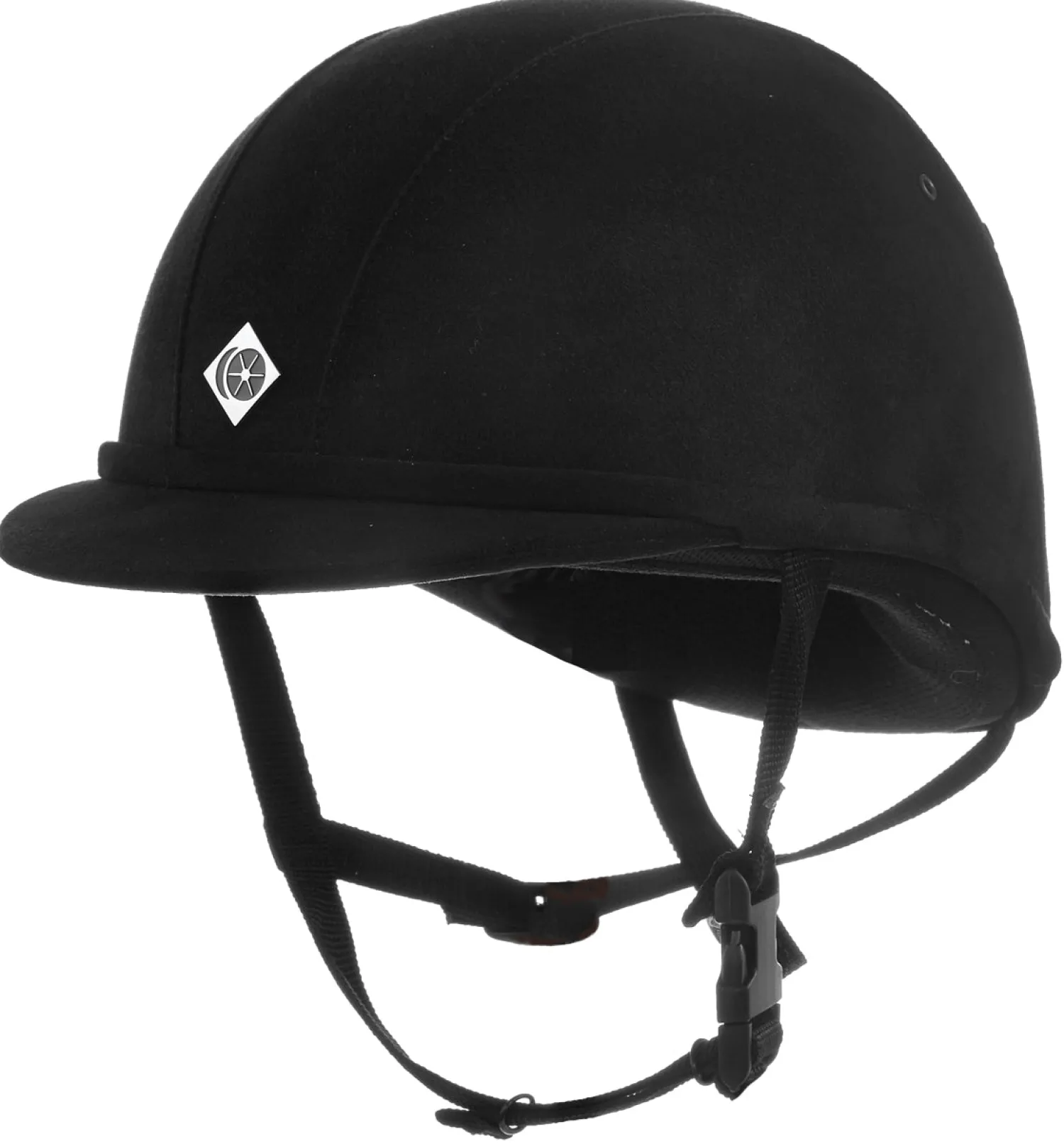 Clearance CHARLES OWEN JR8 Plus Round Fit Helmet Black/Black