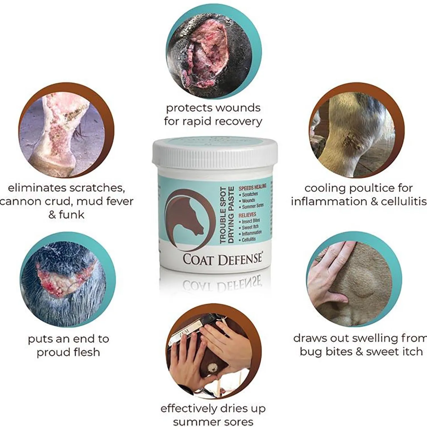 Hot HORSEPOWDER INC Coat Defense® Trouble Spot Drying Paste