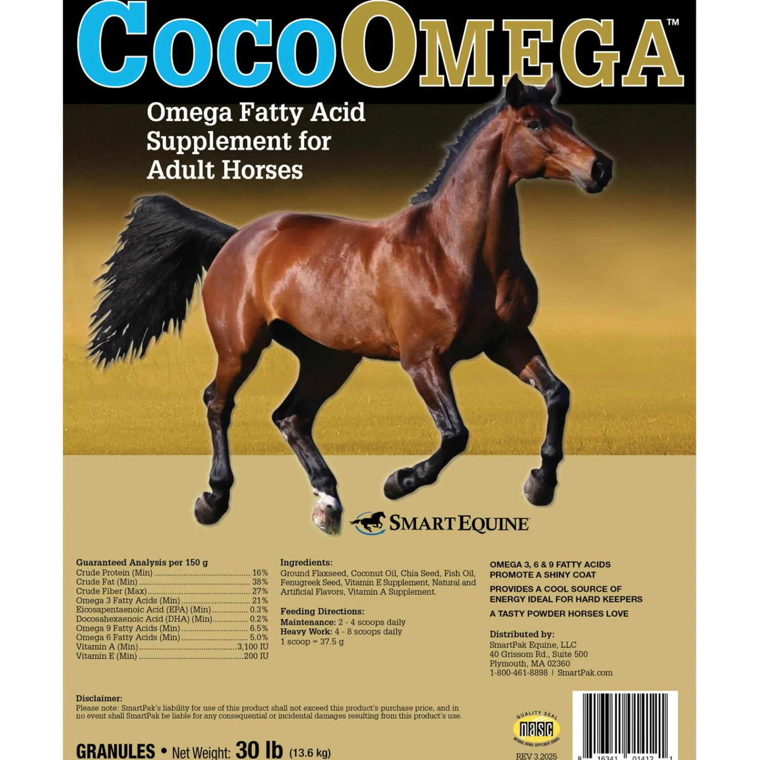 Outlet SMARTPAK CocoOmega™ by SmartEquine™ - 30 lbs.