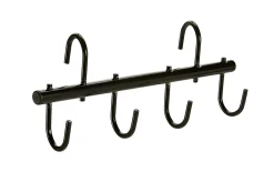 Outlet KING YOUNG Collapsible 4-Hook Tack Rack Black