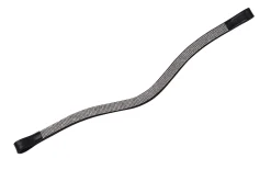 WEATHERBEETA Collegiate® Curved Silver Chain Browband Black