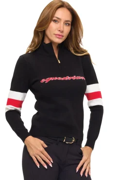 DANCING EQUESTRIAN Ladies’ "Equestrian" Sweater Black