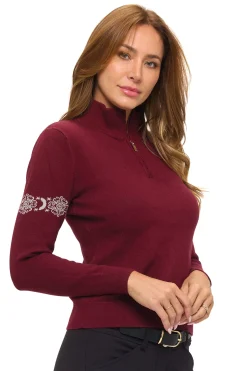 Outlet DANCING EQUESTRIAN Ladies’ "Snowflake" Sweater