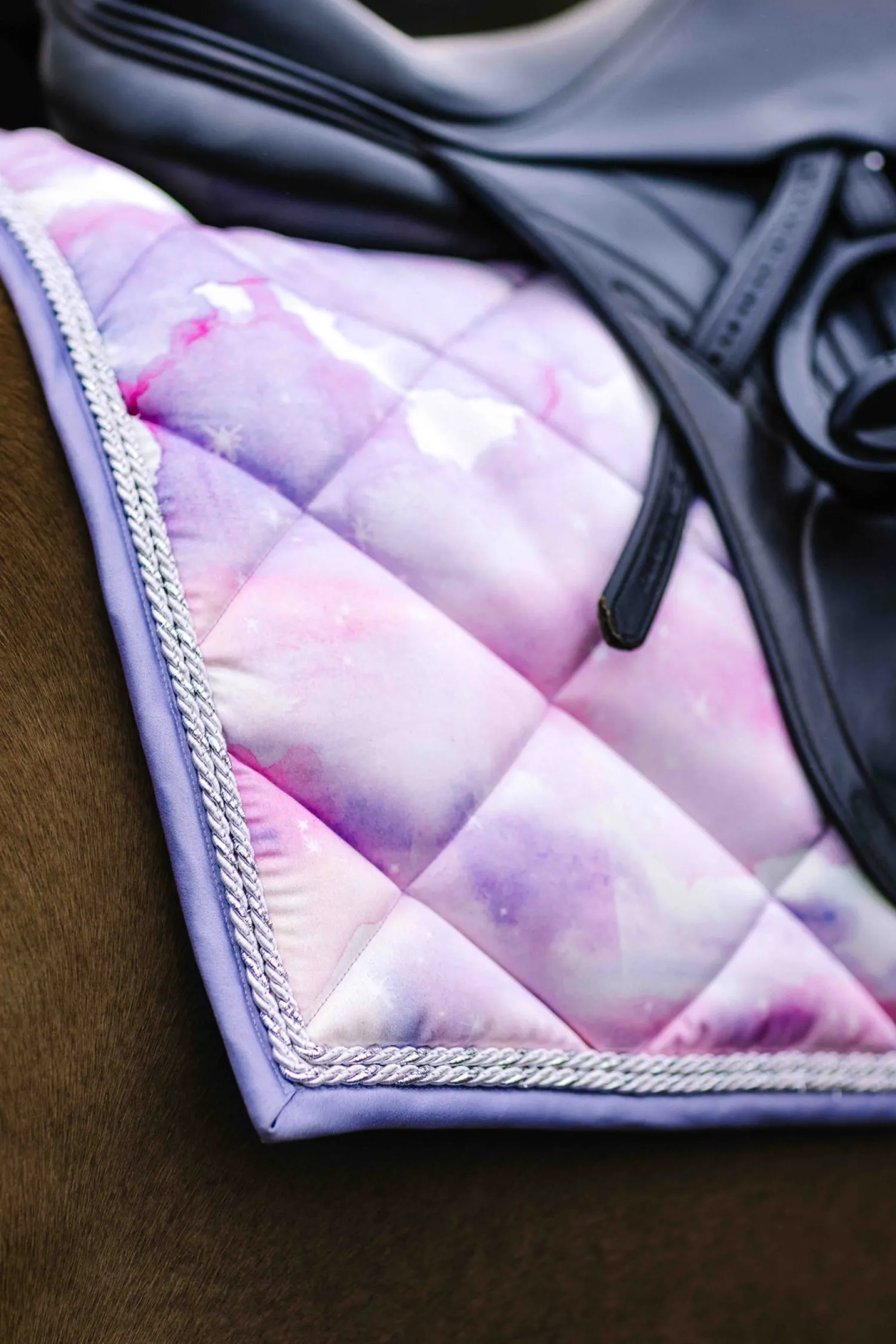 Best JPC EQUESTRIAN Dapplebay Haze Dressage Saddle Pad Lavender