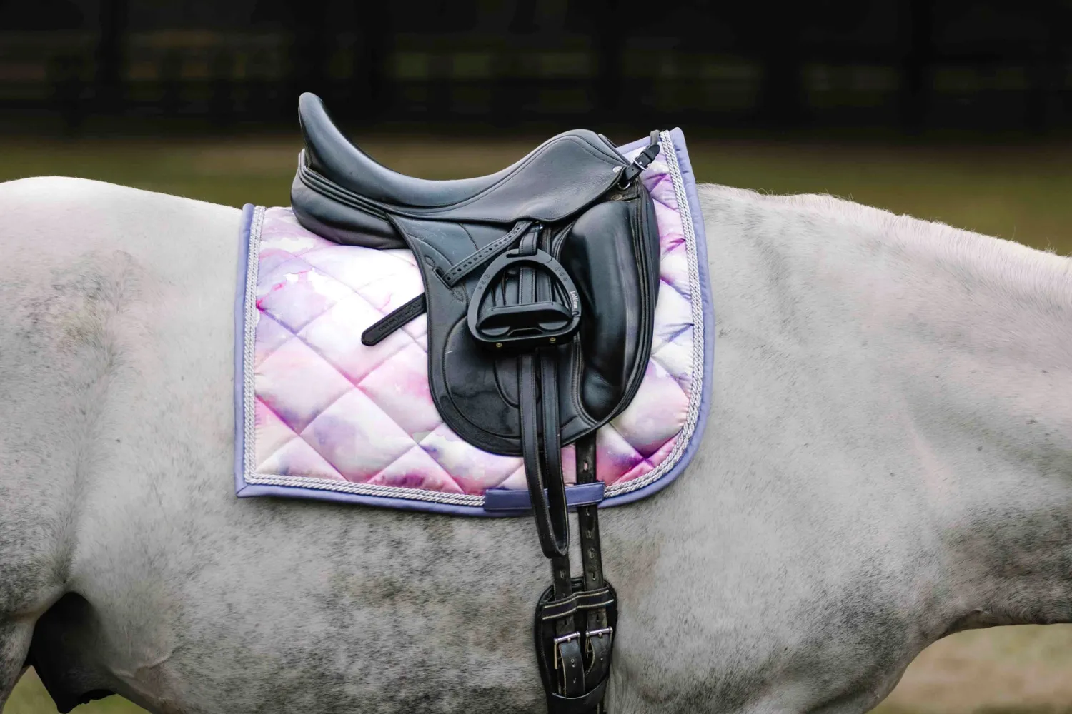 Best JPC EQUESTRIAN Dapplebay Haze Dressage Saddle Pad Lavender